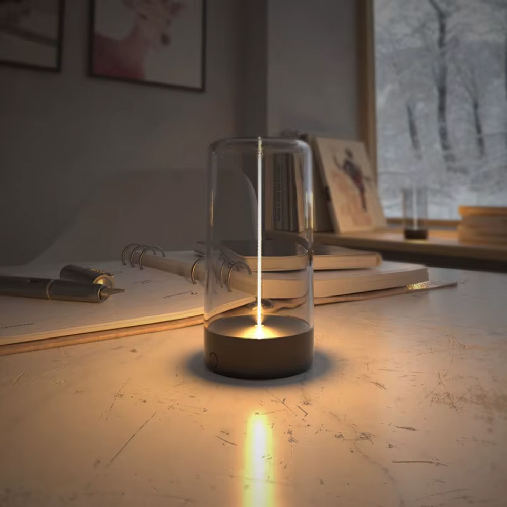 LED Magnetic Filament Table Lamp,3 Levels Dimmable